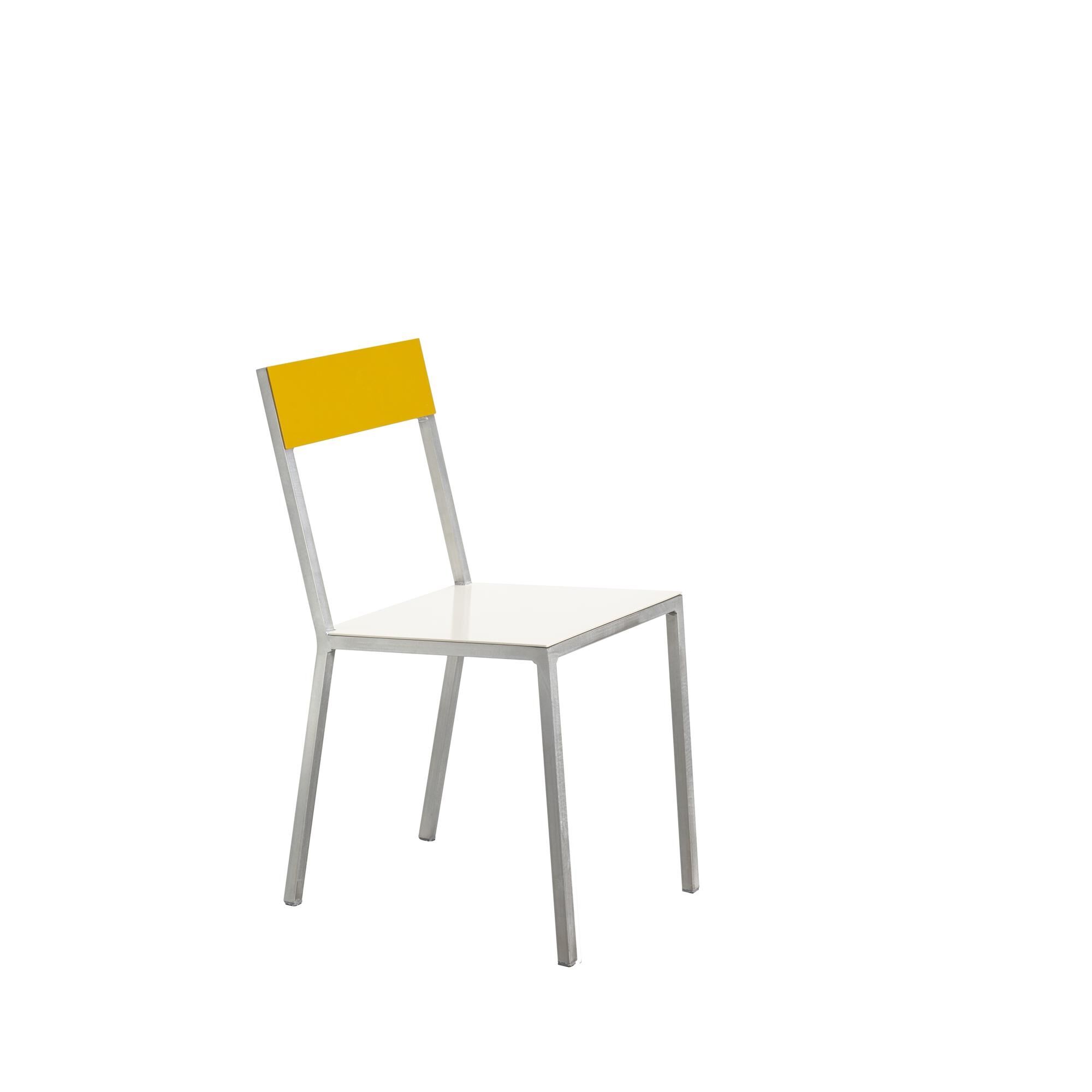 Alu Spisebordsstol Hvid/Gul