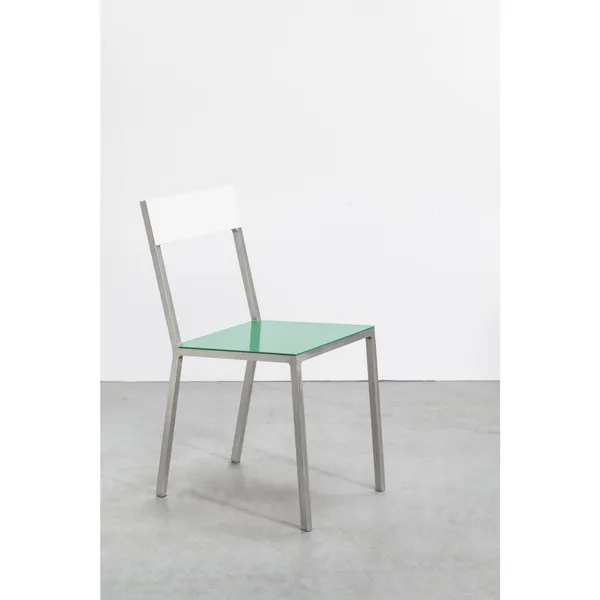 Alu Dining Chair Green/ White