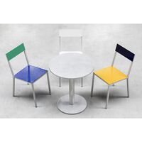 Alu Eetkamerstoel Donker Blauw/ Groen
