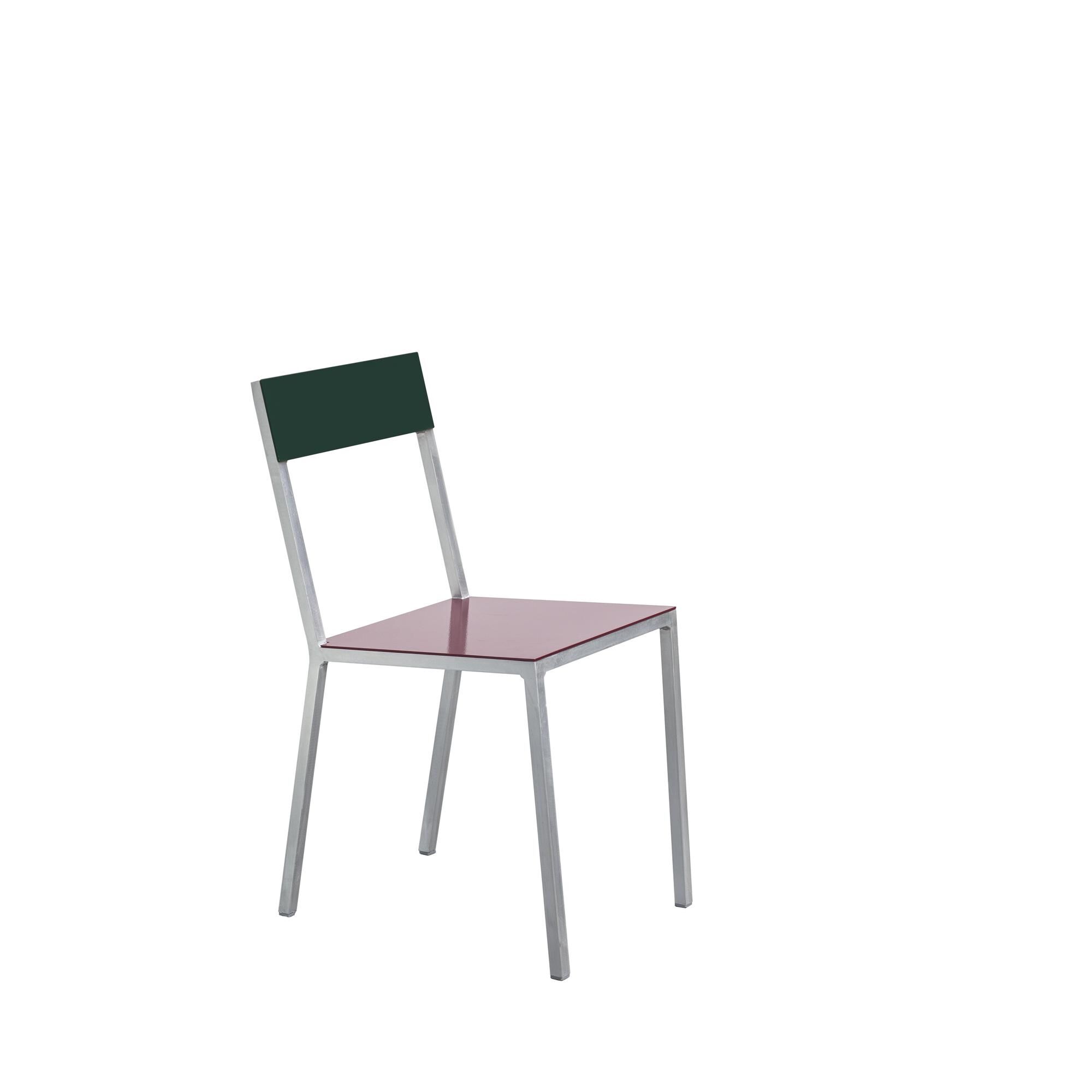 Alu Spisebordsstol Bordeaux/Candy Green
