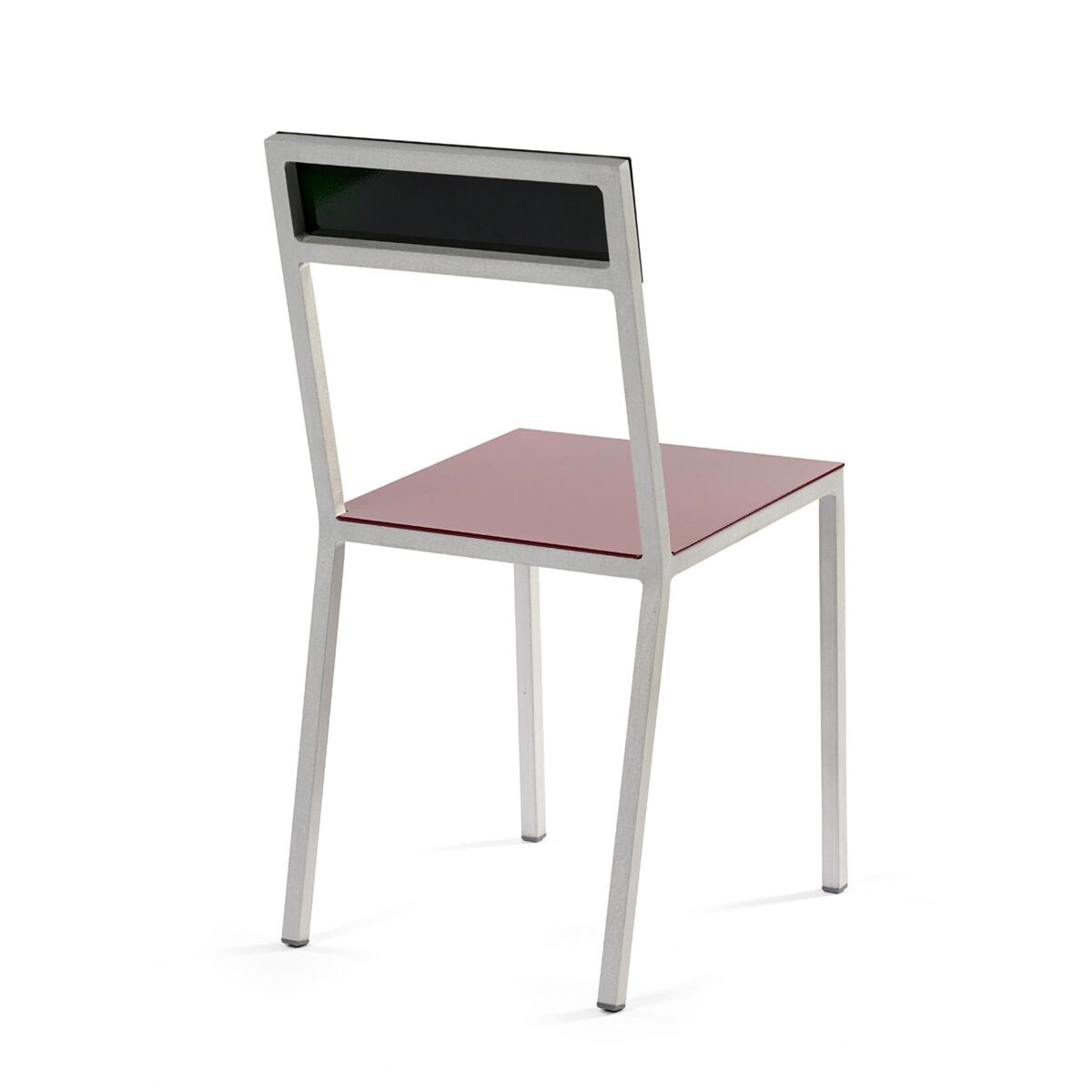 Alu Chaise de Salle à Manger Bordeaux/Vert Bonbon