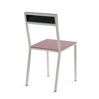 Alu Chaise de Salle à Manger Bordeaux/Vert Bonbon