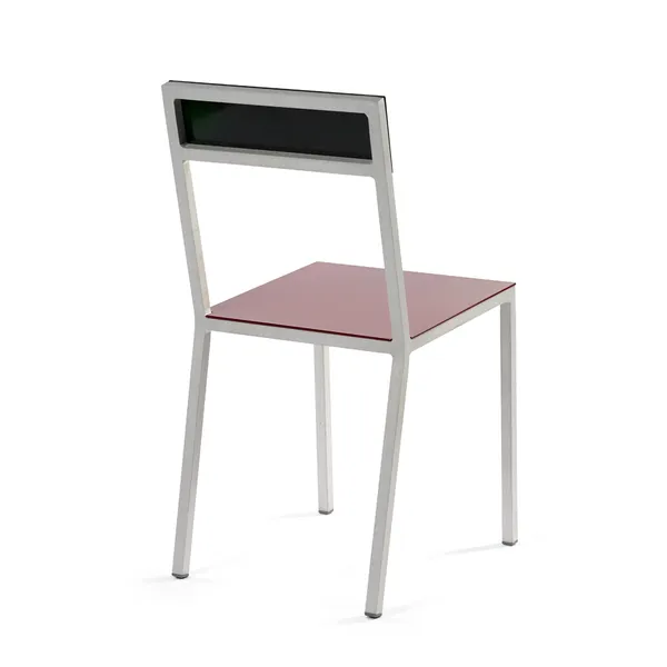 Alu Dining Chair Bordeaux/Candy Green