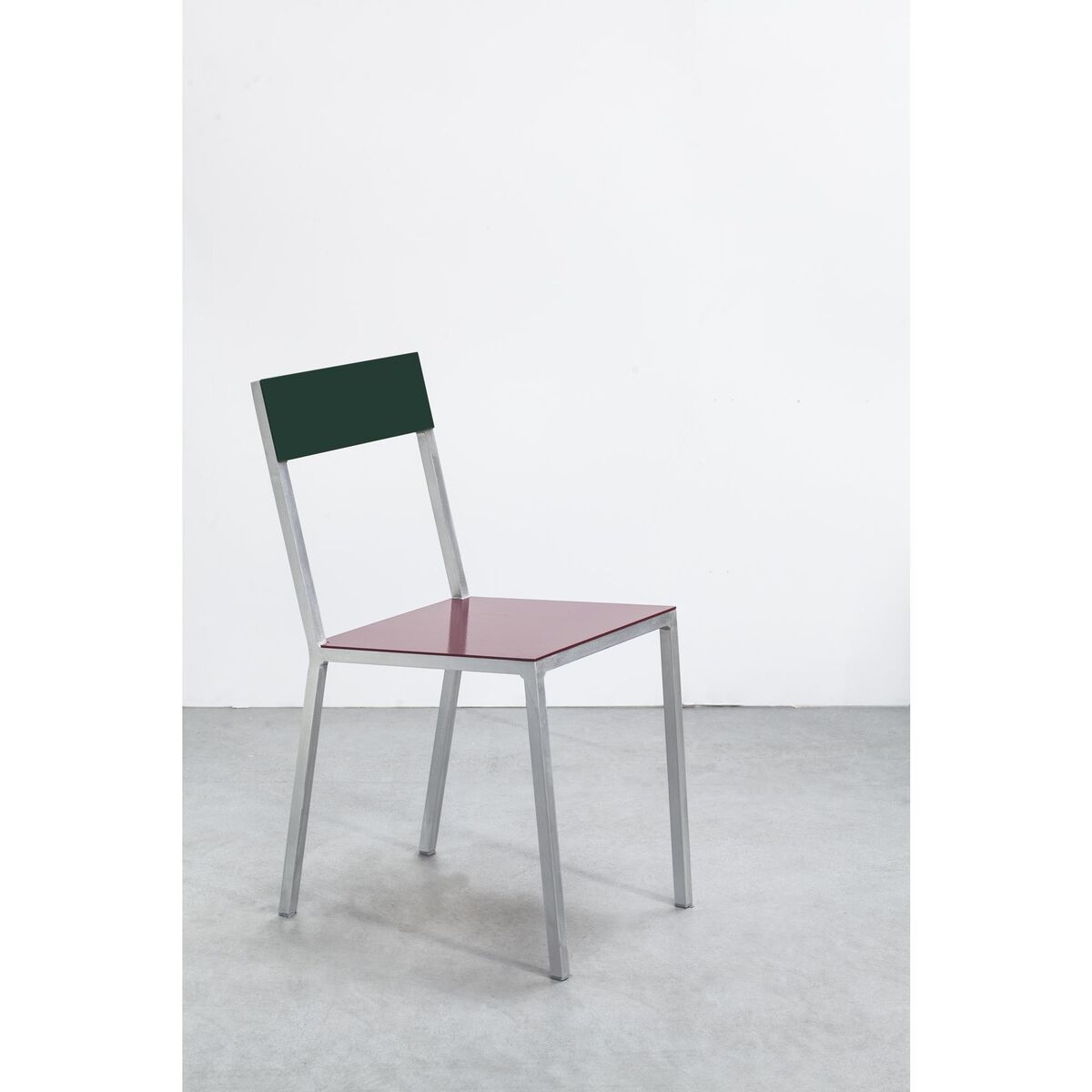 Alu Chaise de Salle à Manger Bordeaux/Vert Bonbon
