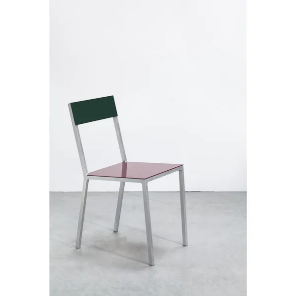Alu Dining Chair Bordeaux/Candy Green