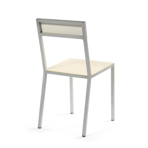 Alu Dining Chair Ivory/ White