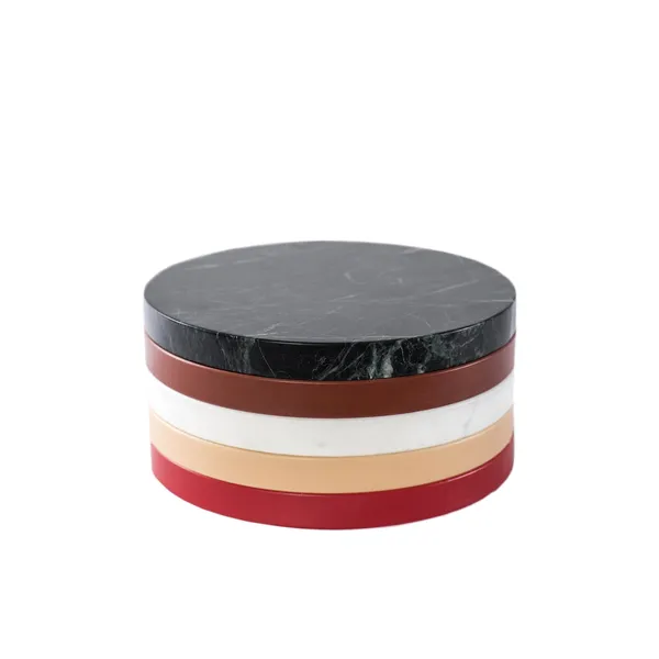 Five Circles Cutting Board/Coaster Set B Multicolor