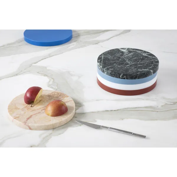 Five Circles Cutting Board/Coaster Set B Multicolor