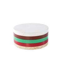 Five Circles Cutting Board/Coaster Set E Multicolor