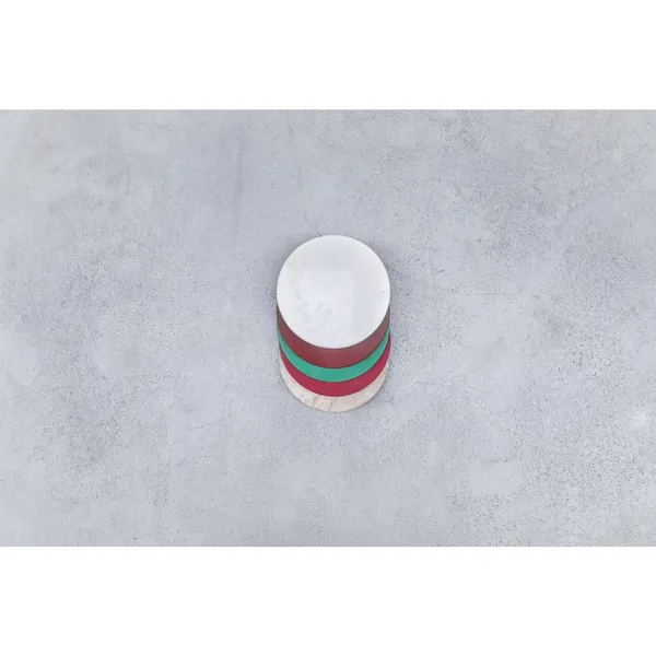 Five Circles Cutting Board/Coaster Set E Multicolor