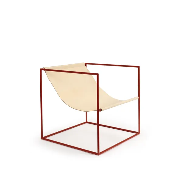 Solo Seat Armchair Red/ Leather