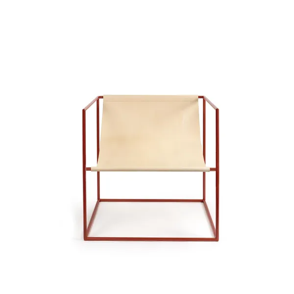Solo Seat Armchair Red/ Leather