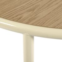 Wooden Spisebord Ø120 Ivory/Egetræ