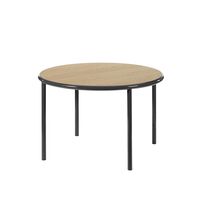 Wooden Spisebord Ø120 Sort/Egetræ