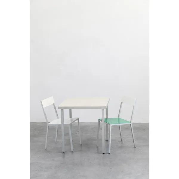 Alu Dining Table 85x85 cm Ivory