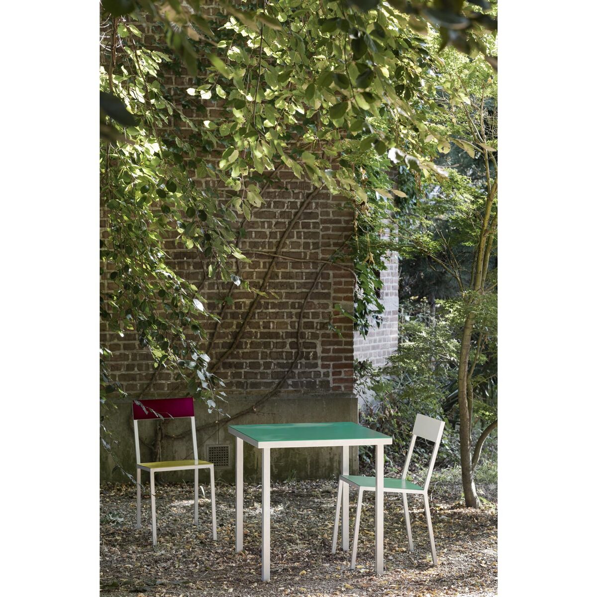 Alu Eettafel 85x85 cm Groen