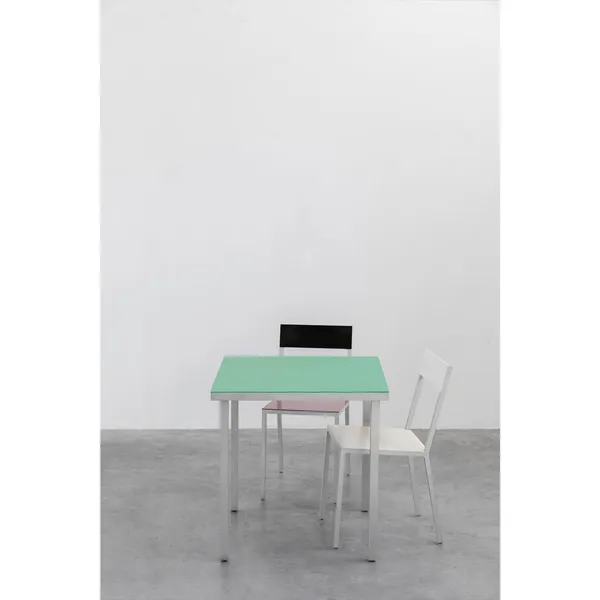 Alu Dining Table 85x85 cm Green