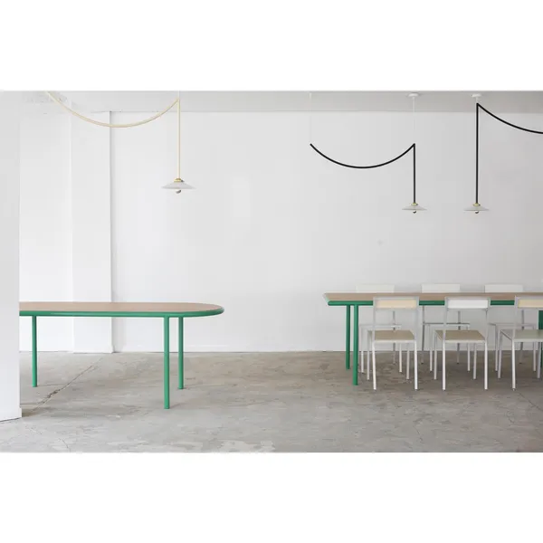 Alu Dining Table 180x85 cm Yellow