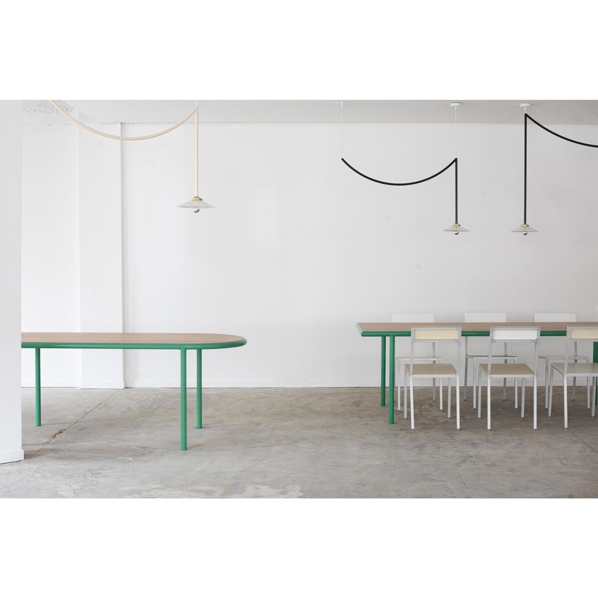 Table à Manger Alu 180x85 cm Jaune