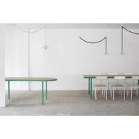 Table à Manger Alu 180x85 cm Jaune