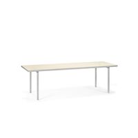 Alu Esstisch 240x85 cm Elfenbein