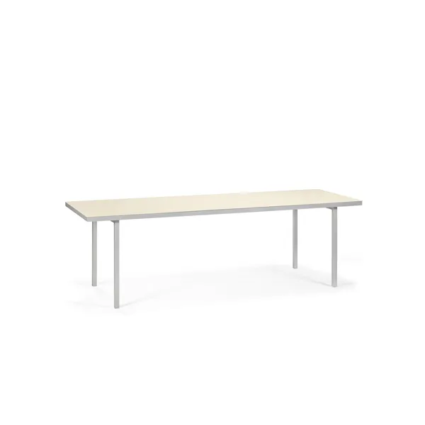 Alu Tavolo da Pranzo 240x85 cm Avorio