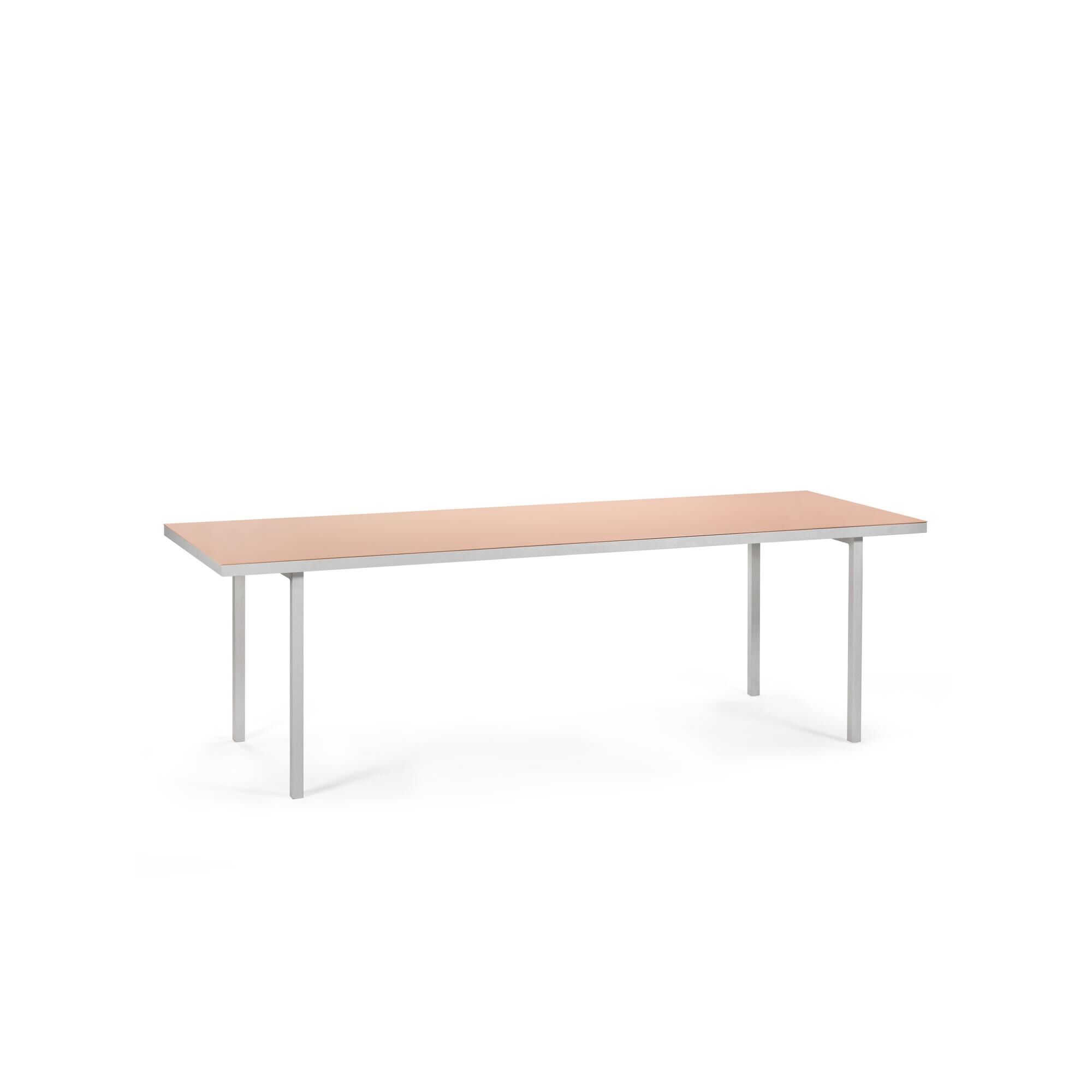 Alu Spisebord 240x85 cm Pink