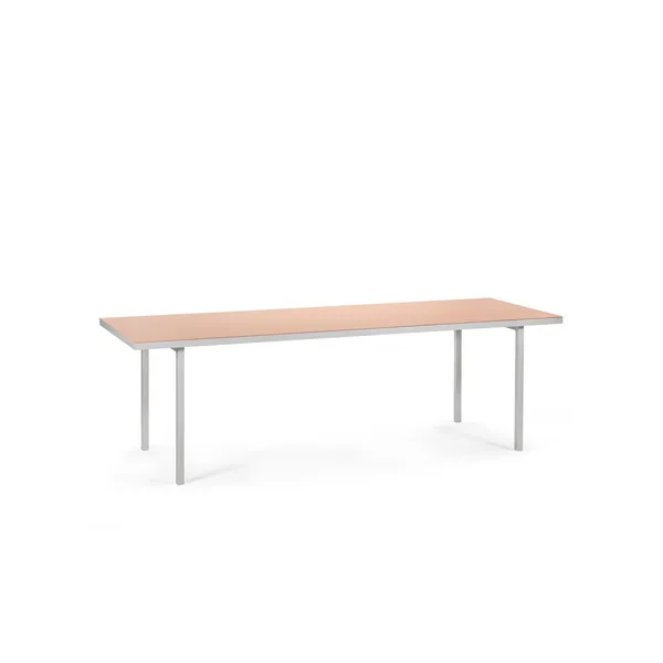 Alu Dining Table 240x85 cm Pink