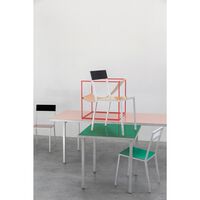 Alu Eettafel 240x85 cm Roze