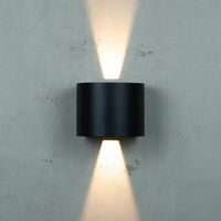 Mars Wall Lamp Outdoor Black