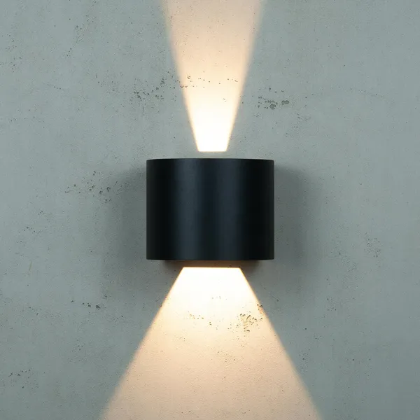 Mars Wall Lamp Outdoor Black