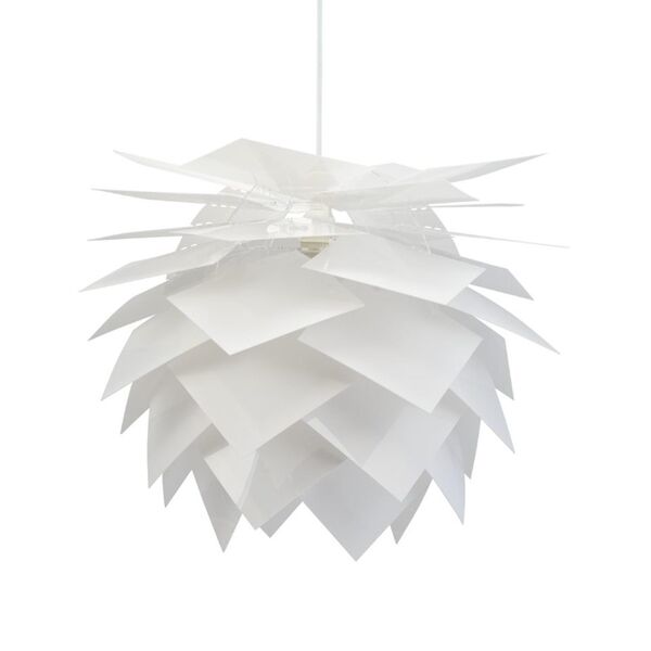Ananas Taklampe Hvit Medium