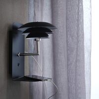 DL20 USB Væglampe Sort