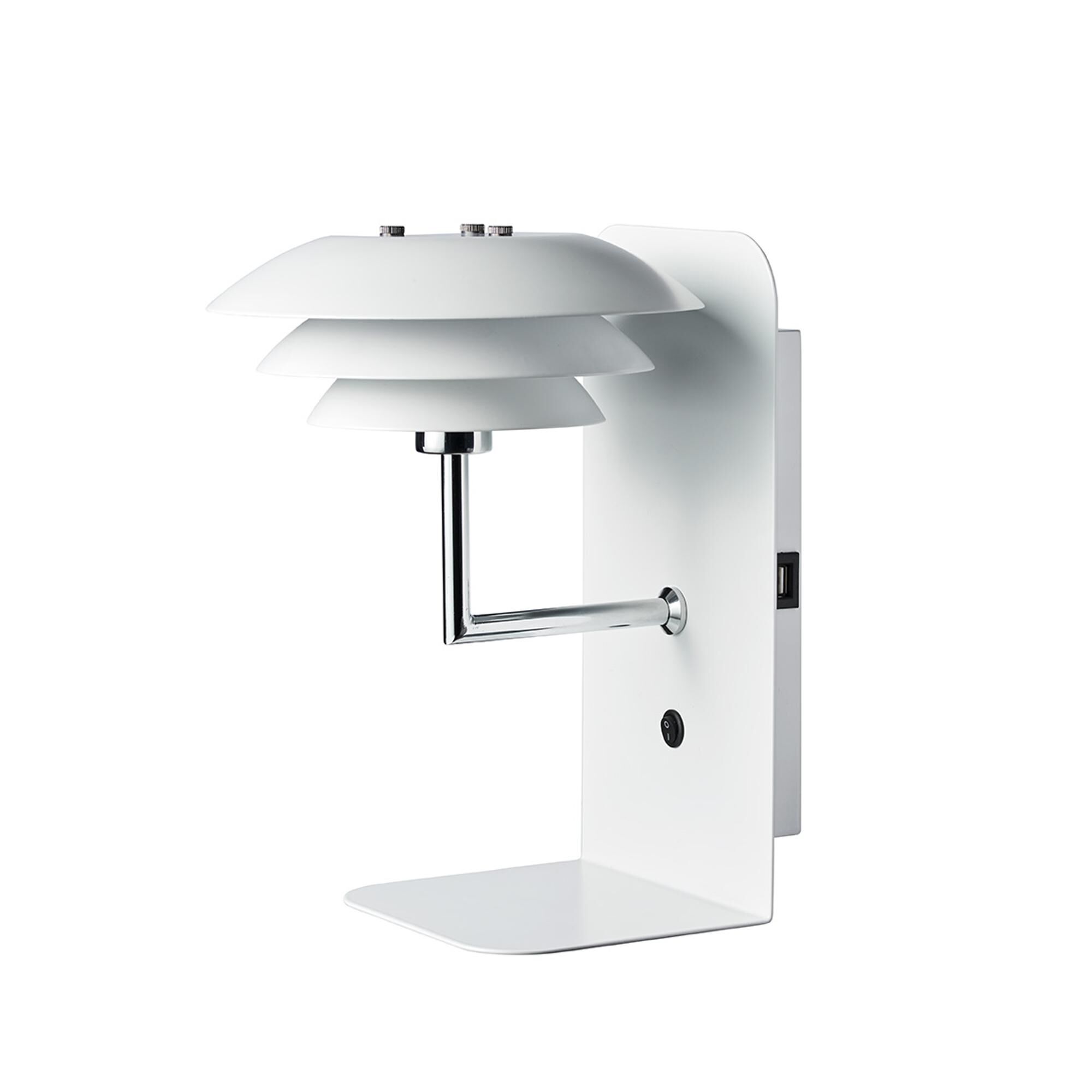 DL20 USB Vegglampe Hvit