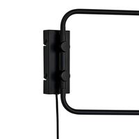 Cale Wall Lamp with 2 Arms Black