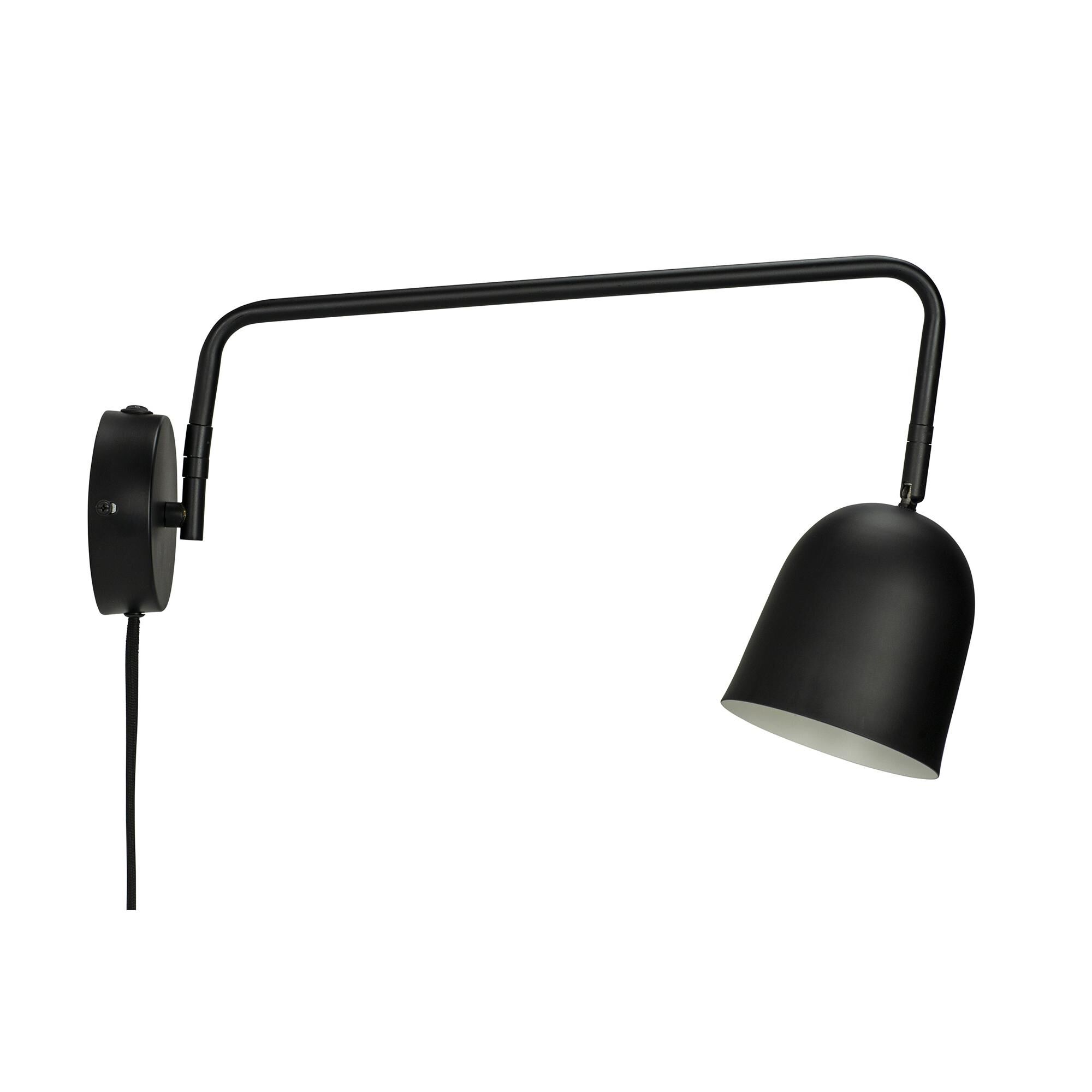 Manchester Vegglampe Sort