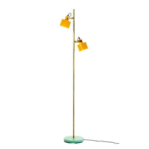 Ocean Floor Lamp Curry/ Brass/ Turquoise