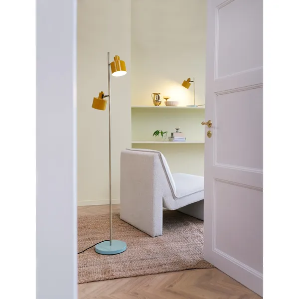 Ocean Floor Lamp Curry/ Brass/ Turquoise