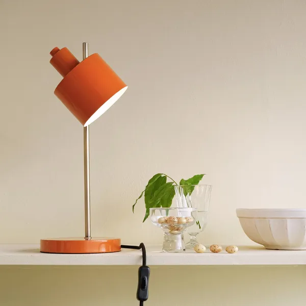 Ocean Bordlampe Orange/Messing