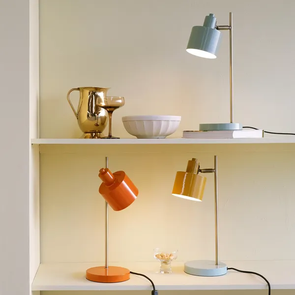 Ocean Bordlampe Orange/Messing