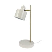 Ocean Bordlampe Beige/Messing