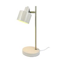 Ocean Bordlampe Beige/Messing