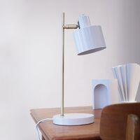 Ocean Bordlampe Beige/Messing