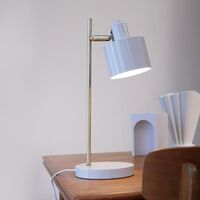 Ocean Bordlampe Beige/Messing