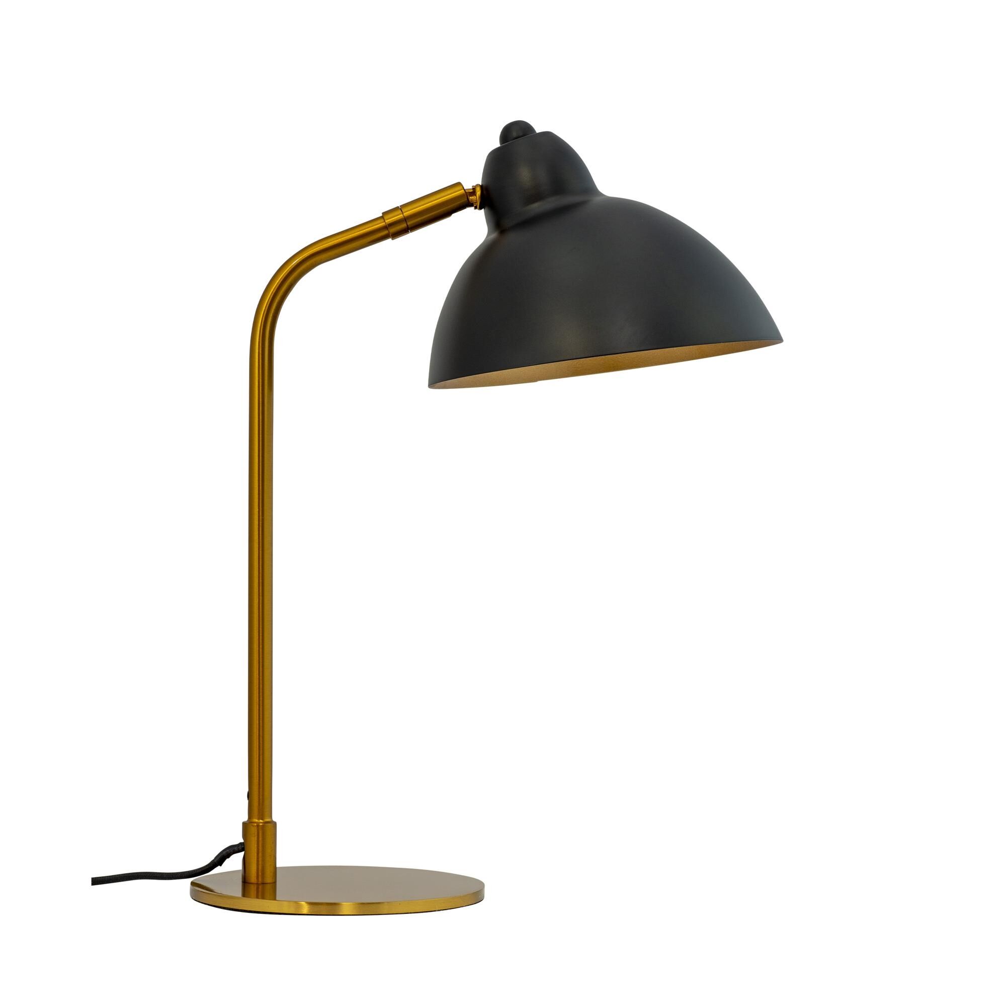 Futura Bordslampa Liten Svart/ M&auml;ssing