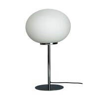 Queen Table Lamp Opal/ Chrome