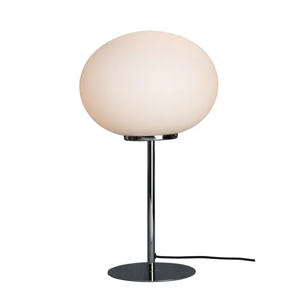 Queen Table Lamp Opal/ Chrome