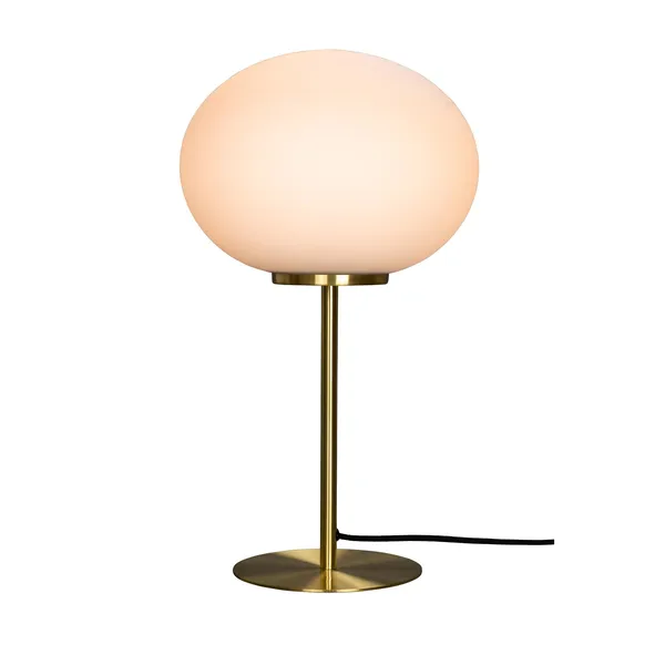 Queen Bordlampe Opal/Messing