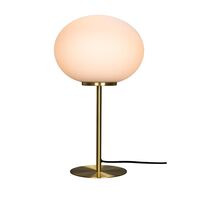 Queen Bordlampe Opal/Messing