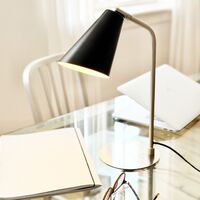 Oswald Table Lamp Black/ Steel